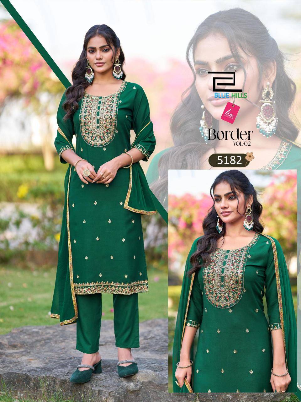 Blue hills border vol 2 Wholesale ladies Kurtis in Gujarat